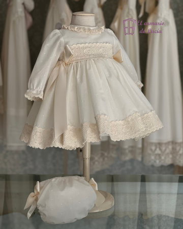 Vestido y braga Santa Marta manga larga